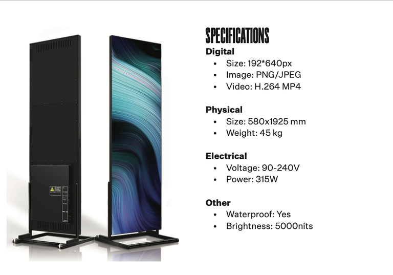 TomTom AV Productions conference totem way finder screen LED - 4