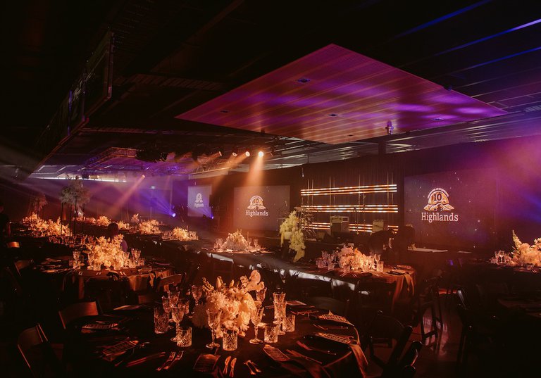 Highlands Queenstown Gala Dinner Production LED AV