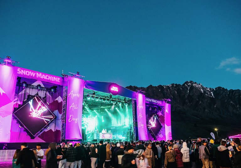 Snow Machine Festival Queenstown AV LED Music Production