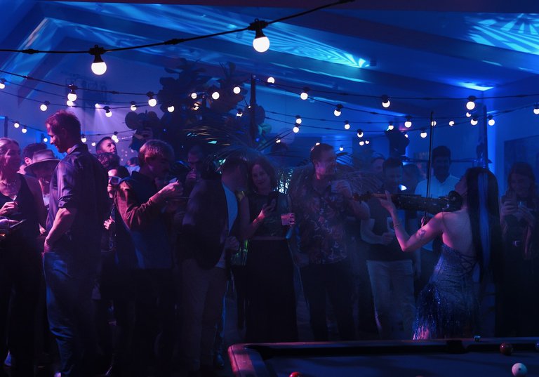 TomTom Queenstown AV Productions events Mountain Club Party lights